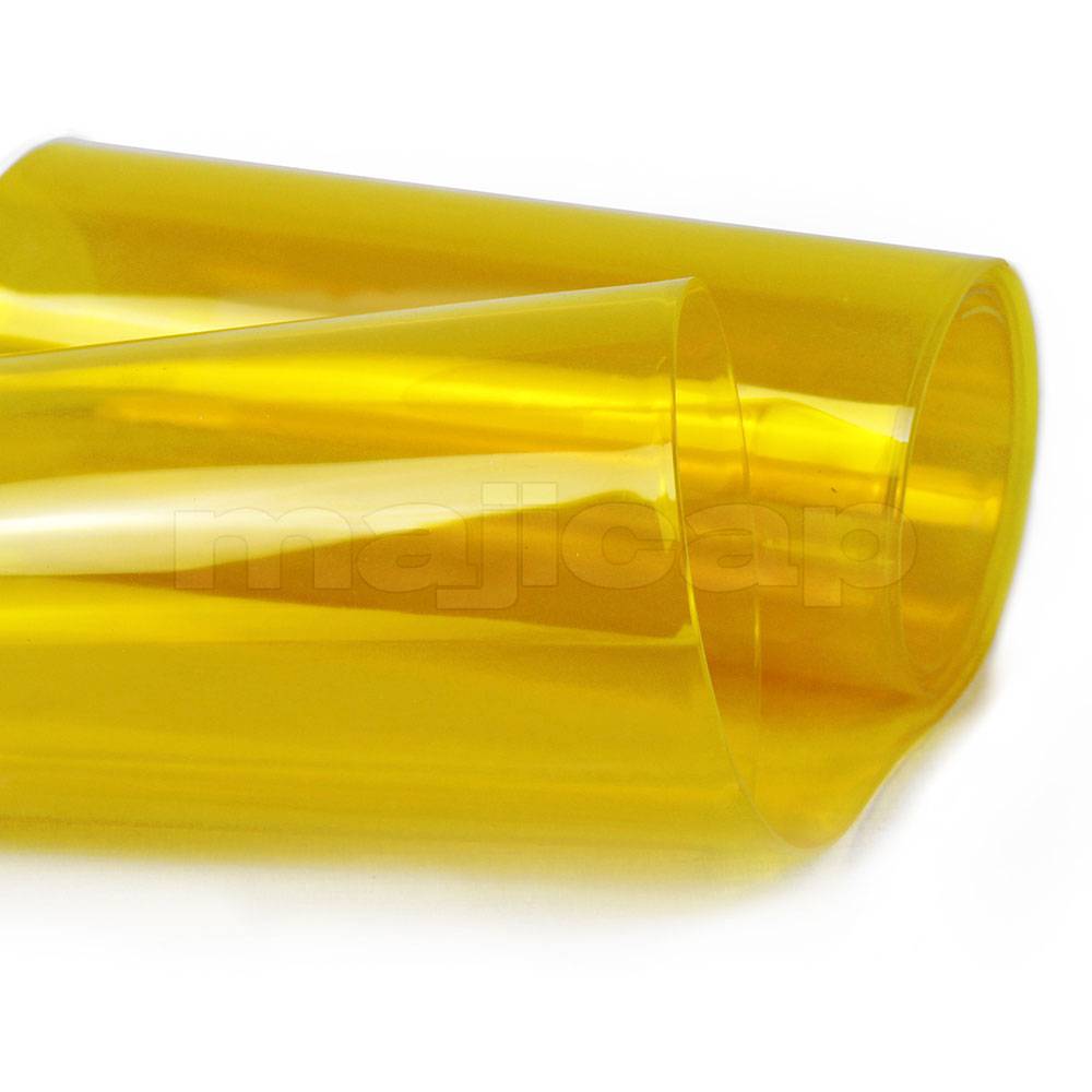 lanière pvc jaune transparent