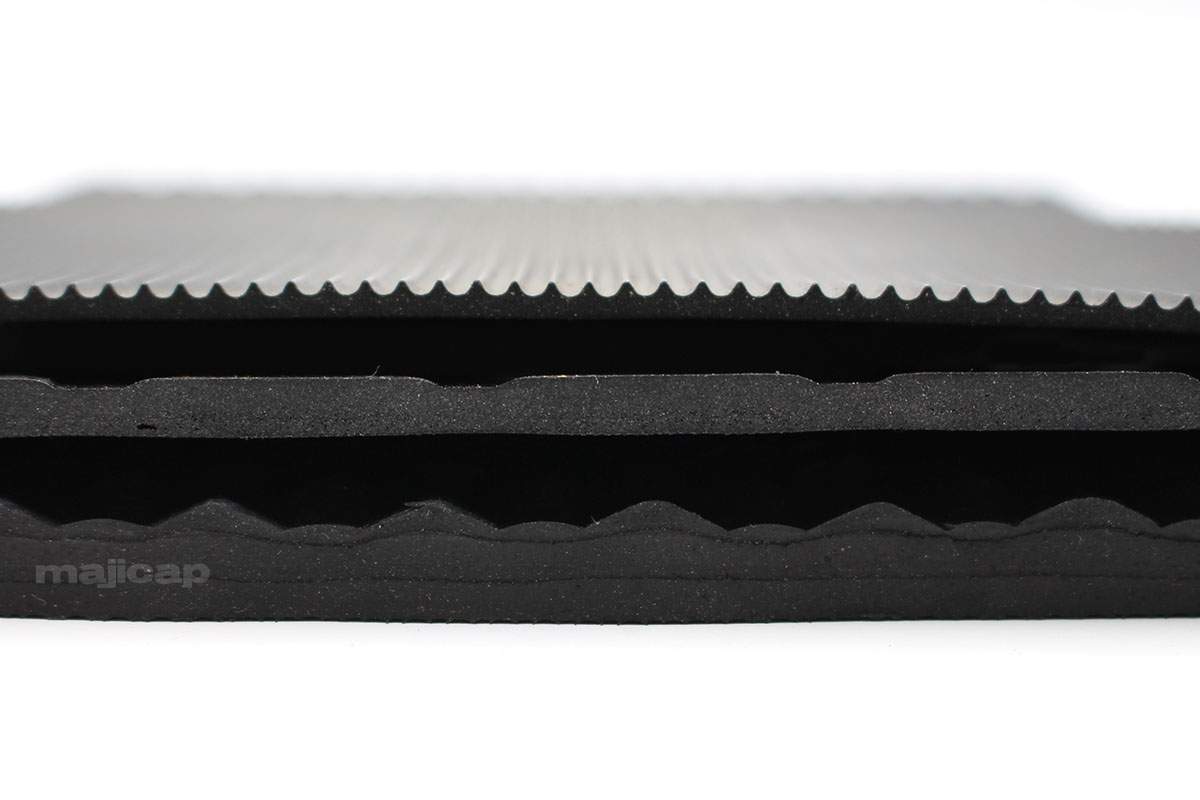 Tapis de sol imperméable en silicone pour revêtement de sol et joints détanchéité Noir 12x12x1/8 