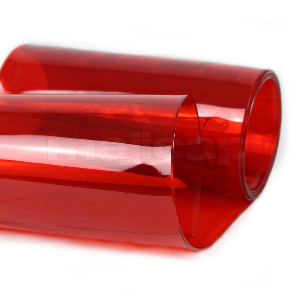 pvc transparent rouge